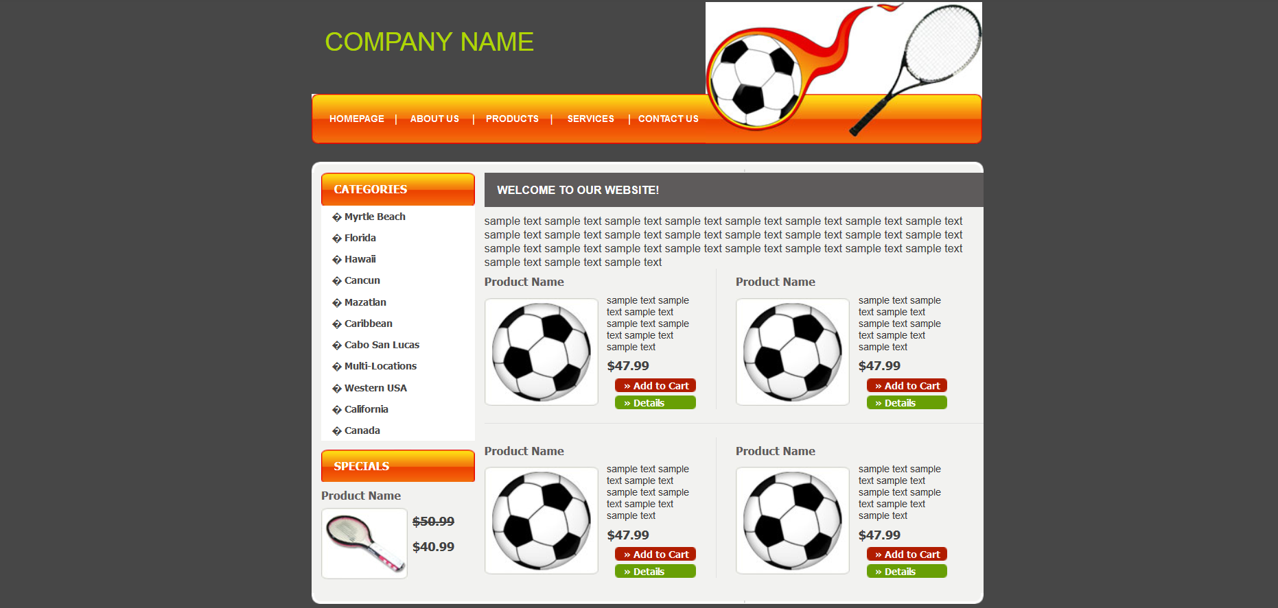 Шаблон сайта Интернет-магазины №365