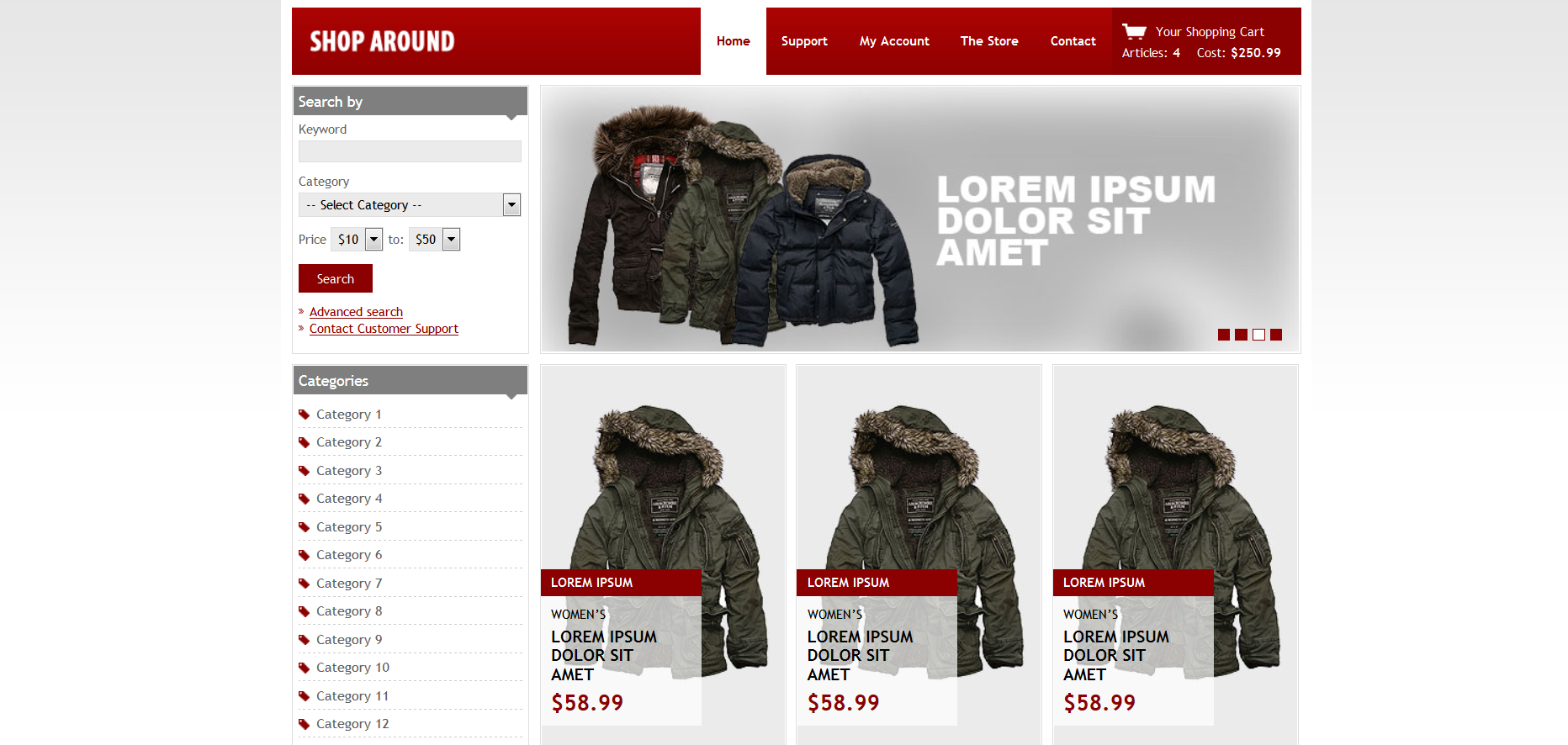 Шаблон сайта Интернет-магазины №570