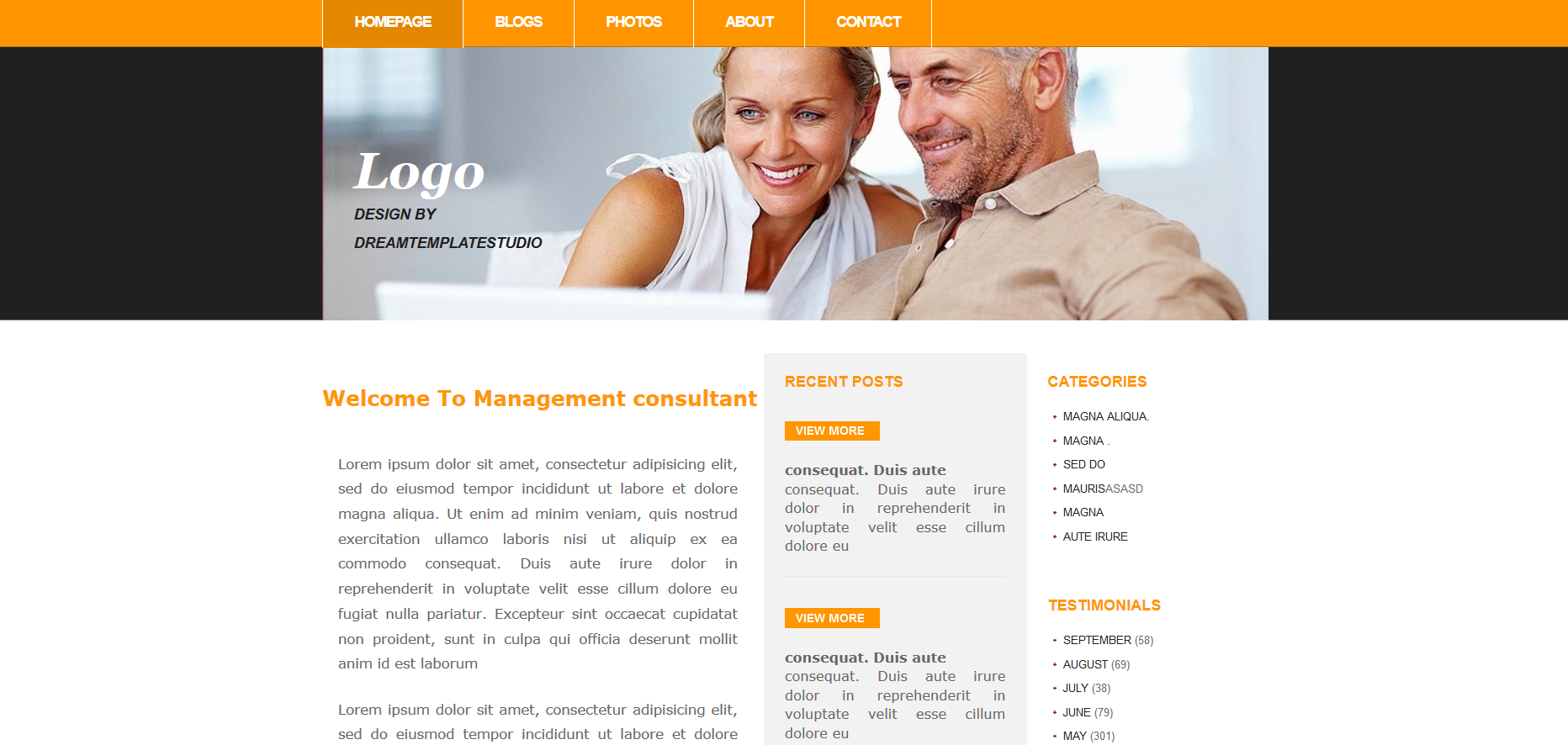 Шаблон сайта Семья №232