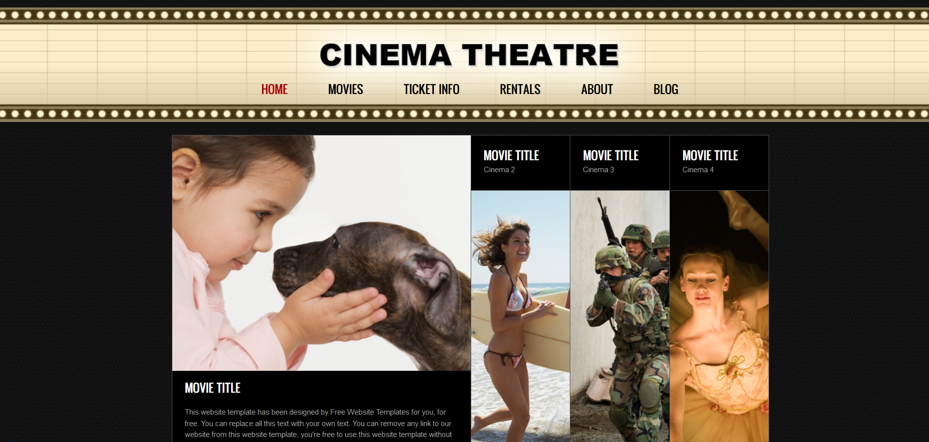 Шаблон сайта Праздники №673