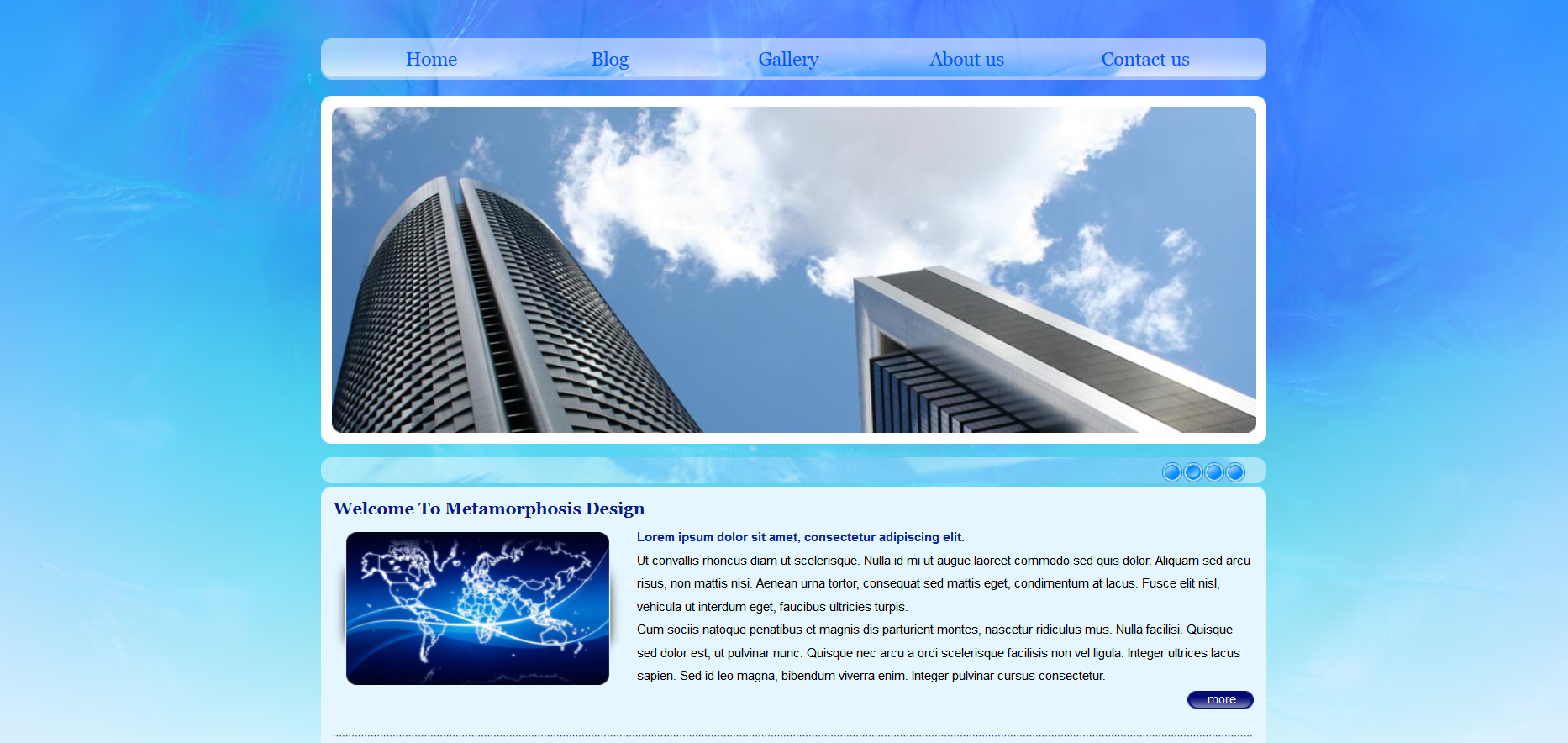 Шаблон сайта Промышленность №203