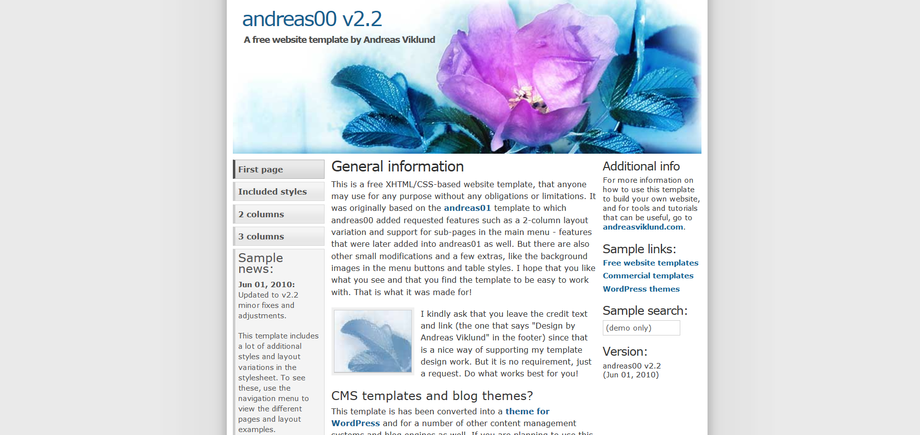 Шаблон сайта Персональные №174