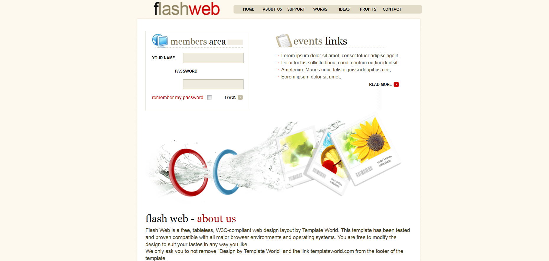 Шаблон сайта Веб №178