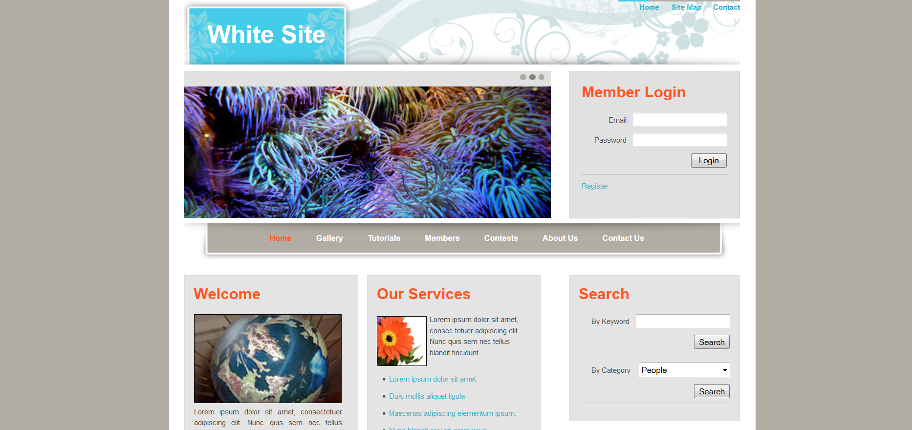 Шаблон сайта Веб №497